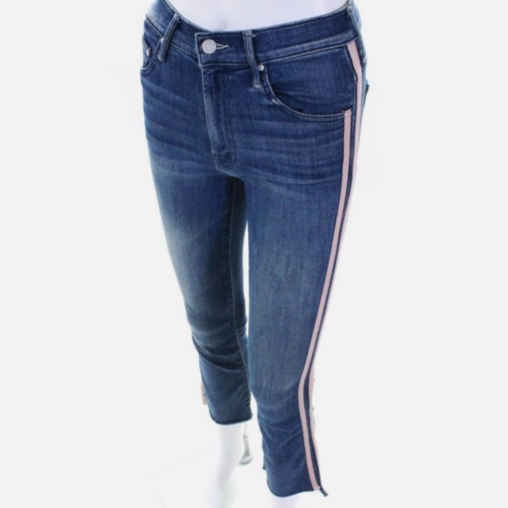 MOTHER thunderstruck the looker Jeans with Pink Stripes - Picture 6 of 6